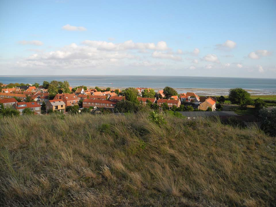 Rundblick von der Vuurboetsduin, der Düne auf der der Leuchtturm steht