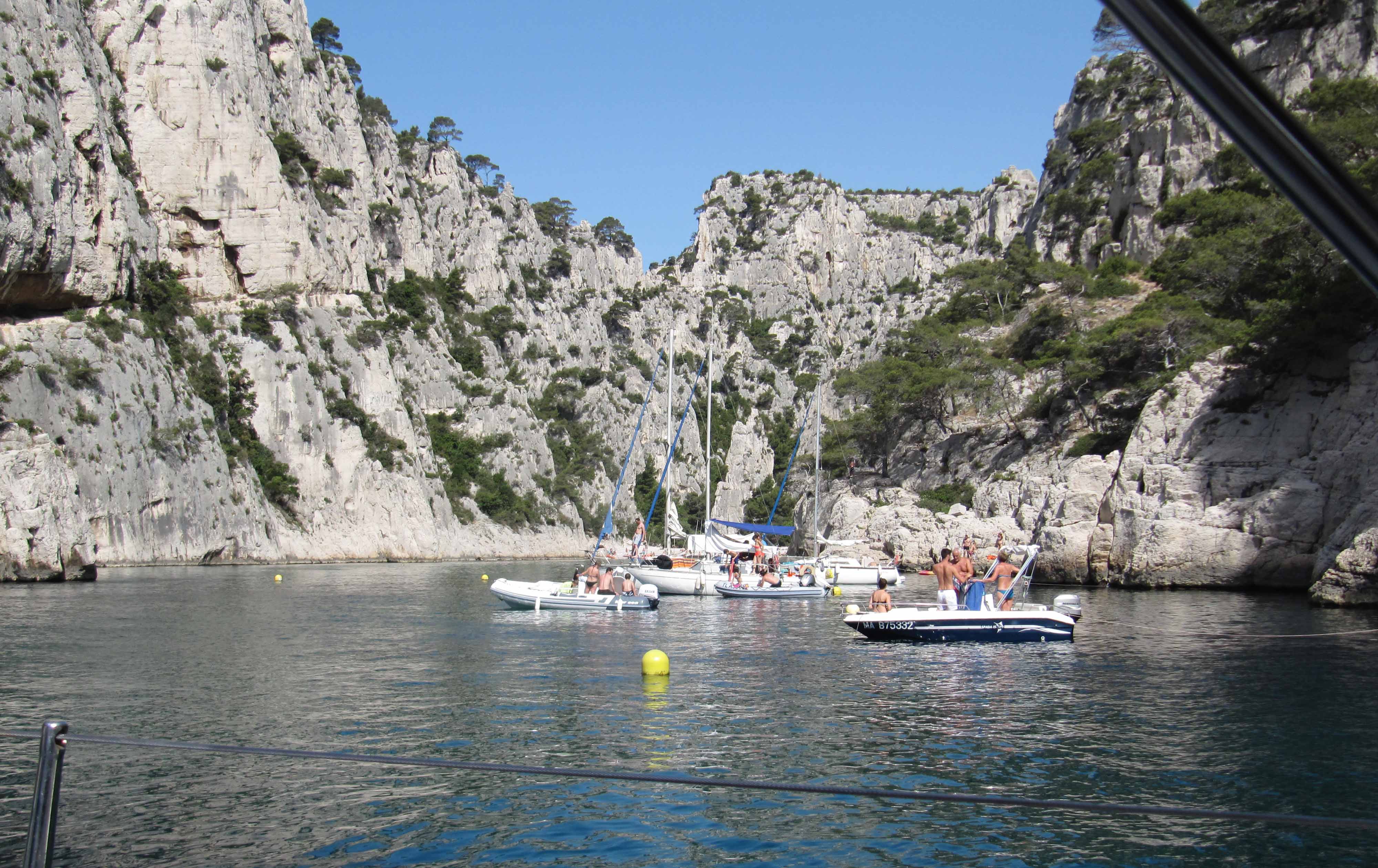 Kein Wind, deshalb Bad in der Calanque d'en Veau, der schönsten Calanque