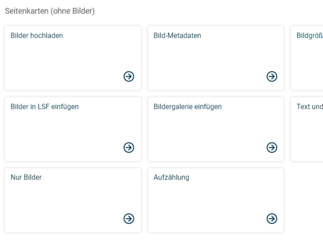 Seitenkarten (ohne Bilder)