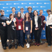 Gruppenfoto der Studierenden vor UNESCO-Wand