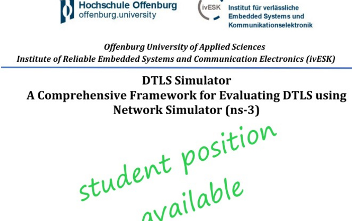 Grafik mit Insitutlogo und Thesis Thema