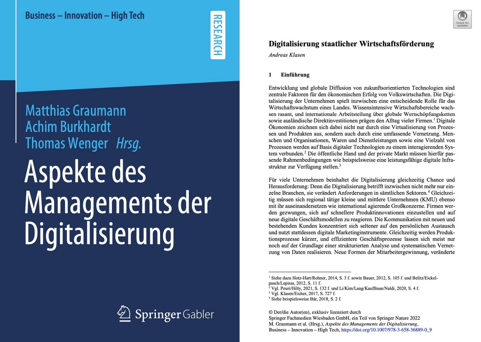 Chapter „Digitalisierung staatlicher Wirtschaftsförderung