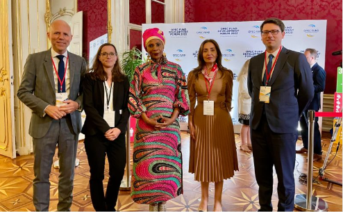 Andreas Klasen with Ulrike Haarsager and Nadia Benamara as well as OPEC-colleagues