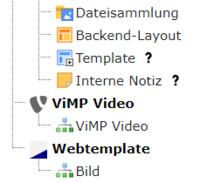 ViMP-Video auswählen Screenshot Plug-In wählen