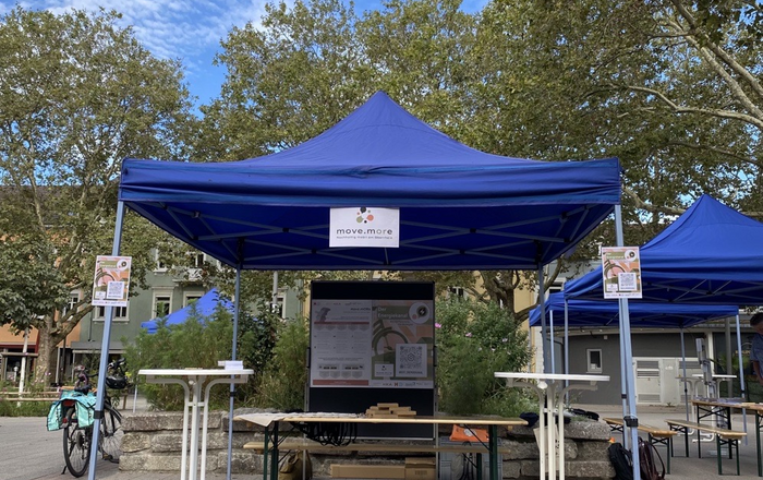 Projektstand auf dem Marktplatz kehl