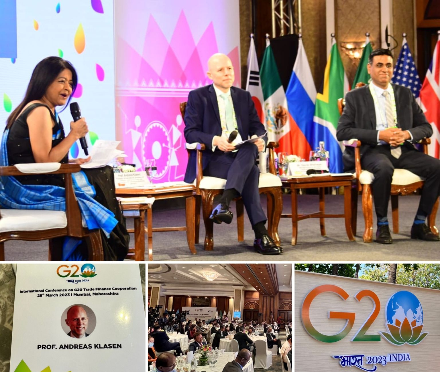 Andreas Klasen at the G20-Meeting in Indien