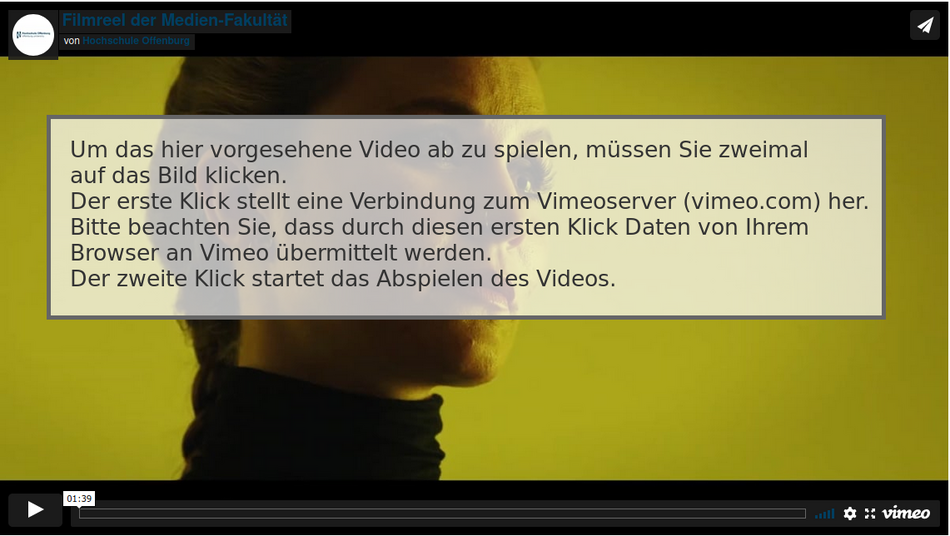 Vimeo Beispielseite