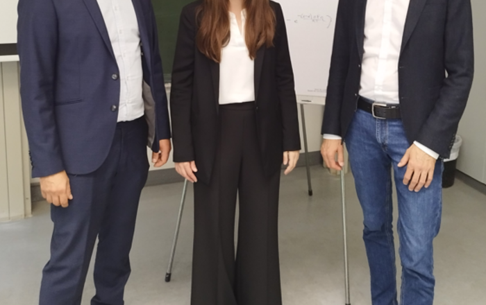 Jennifer Brucker und Ihre Betreuer nach der Disputation