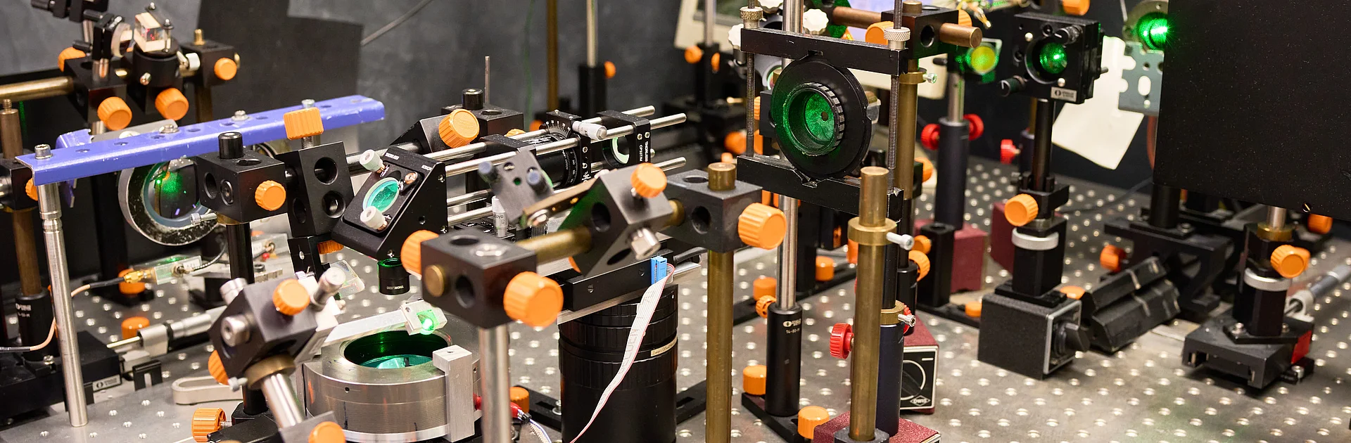 Aufbau im Laser-Ultraschall-Labor