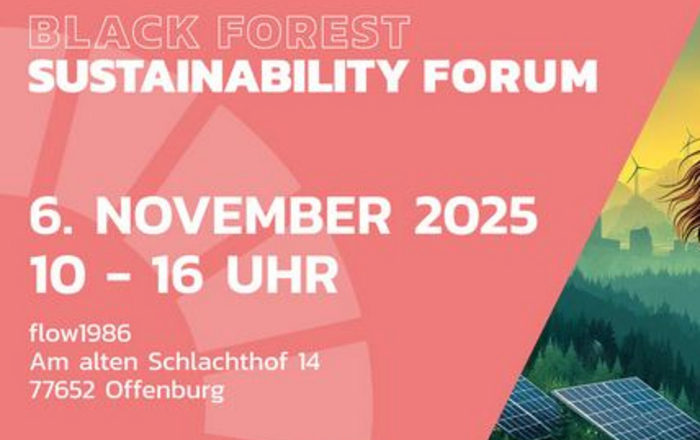 2025-10-24 Web-Meldung Ankündigung Black Forest Sustainability Forum Plakat zu Black Forest Sustainability Forum