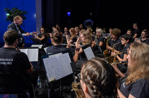 Das Hochschulorchester bei der Hochschulfeier in Aktion