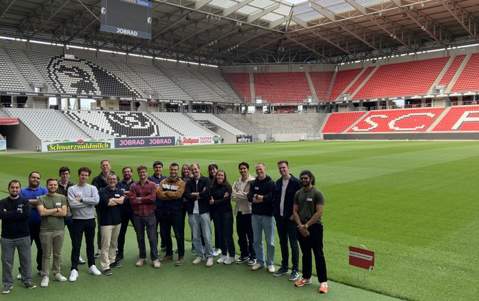 Im Stadion des SC Freiburg