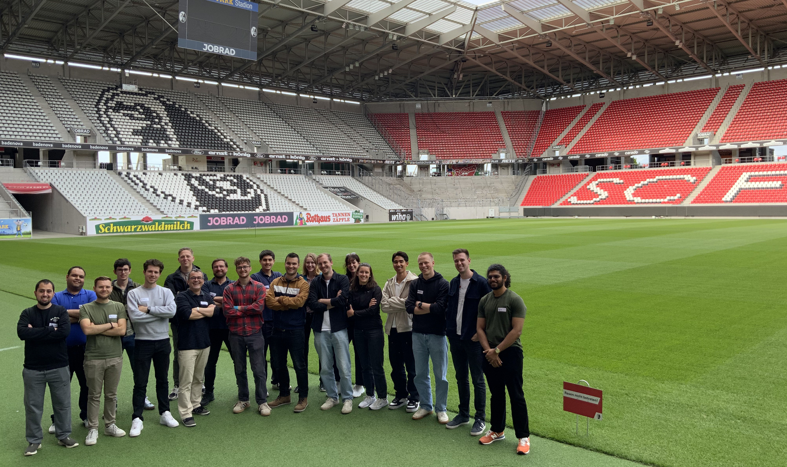 Im Stadion des SC Freiburg