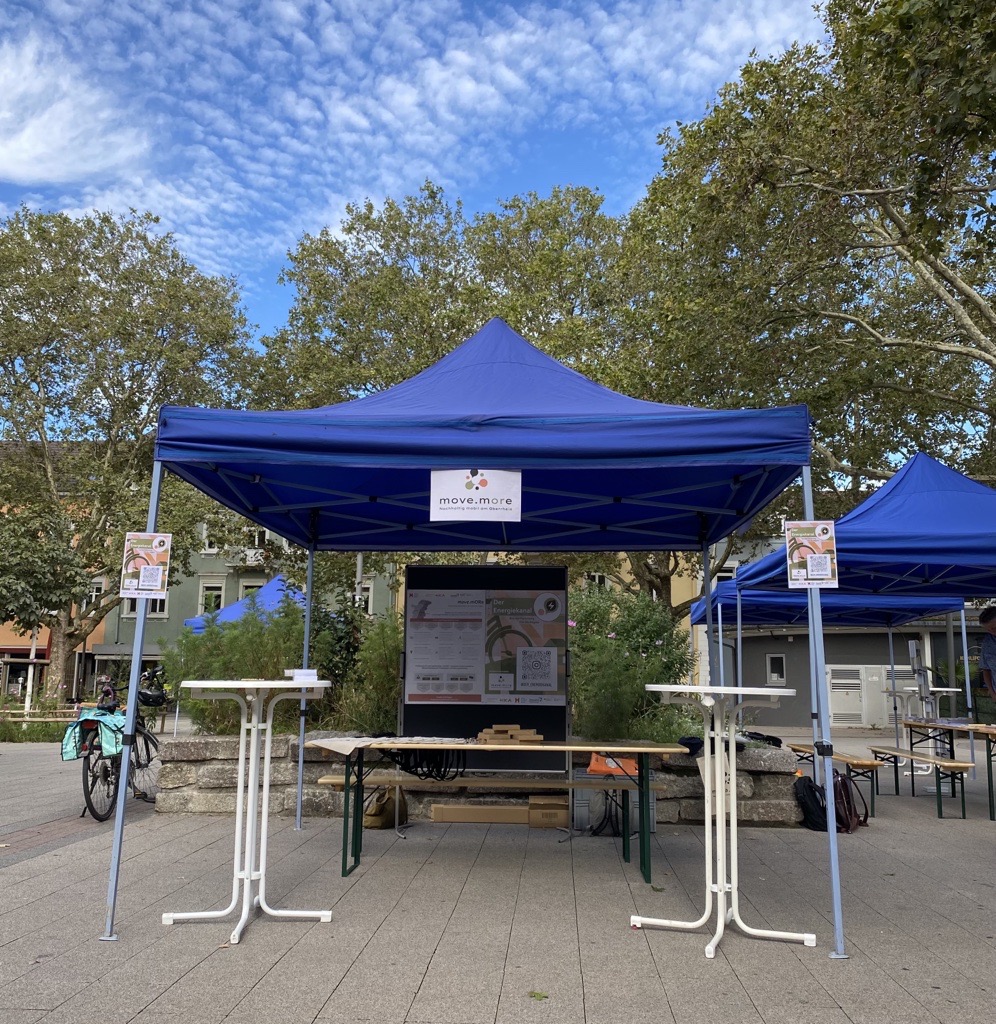 Projektstand auf dem Marktplatz kehl